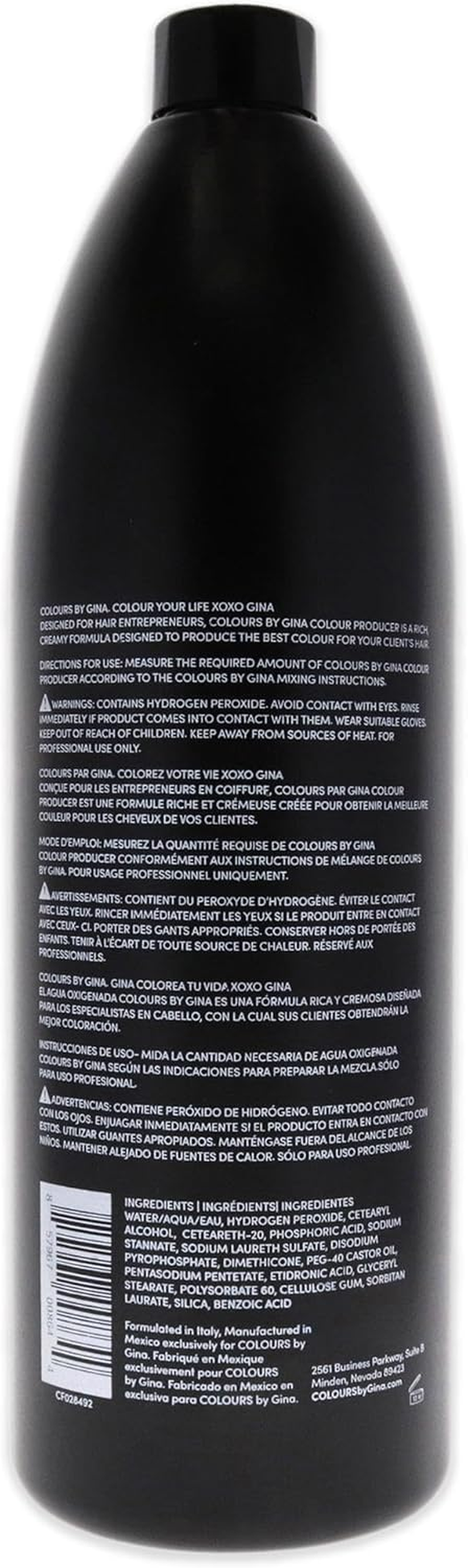 Colours by Gina Colour Producers Creme Developer 10 Volume for Unisex 33.8 Oz Cream image number 1