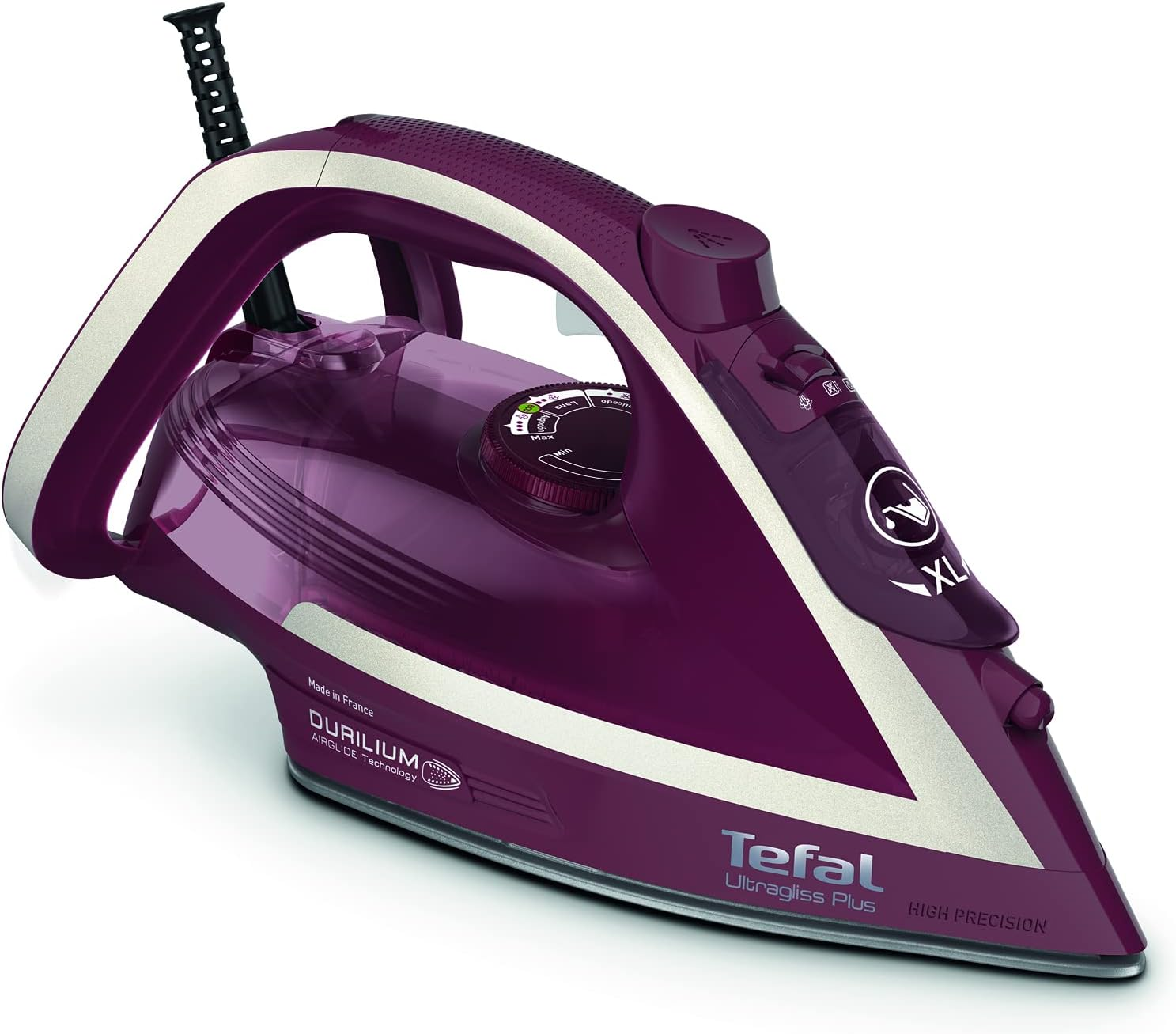 Tefal Ultragliss Anti-Calc plus Steam Iron, FV6845, Power 2400W, Continuous Steam Output 50 G/Min, Steam Boots 205 G/Min, Vertical Steam, Spray, anti Drip, Auto Off, anti Scale