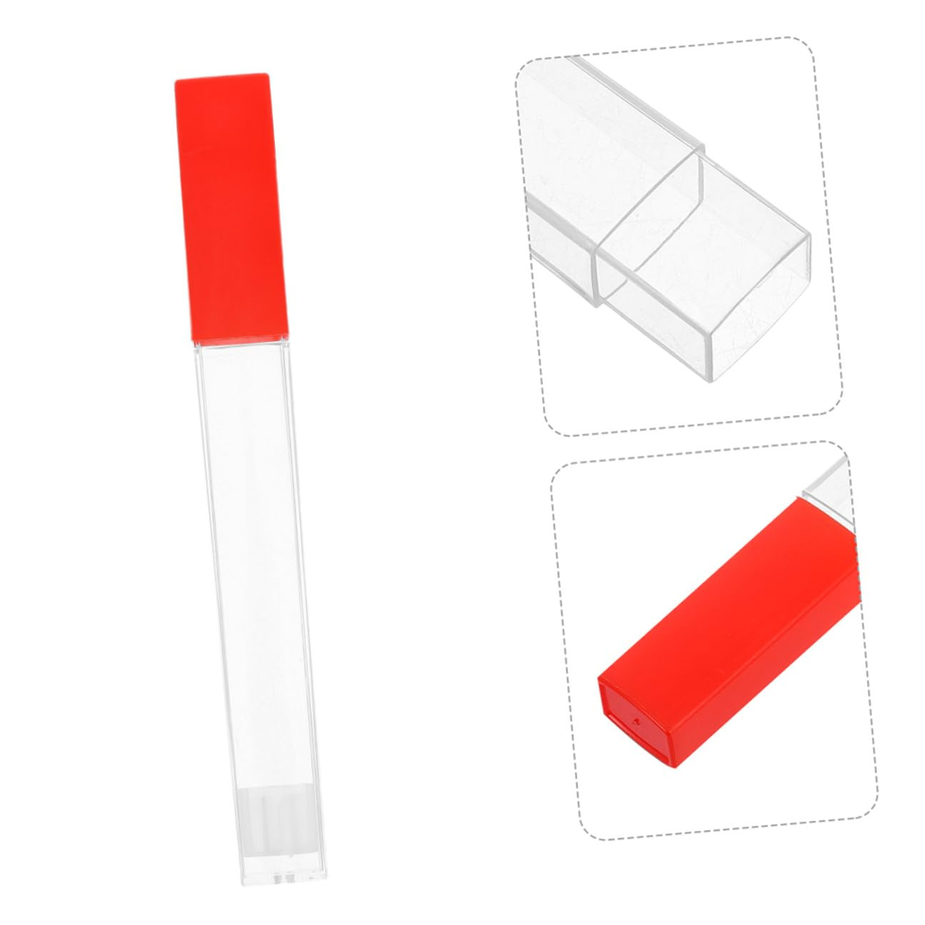 Ciieeo 2Pcs Plastic Adult Thermometer Storage Boxes Multipurpose Holder Tubes for Protection and Portable Use in Homes Hospitals and Clinics image number 5