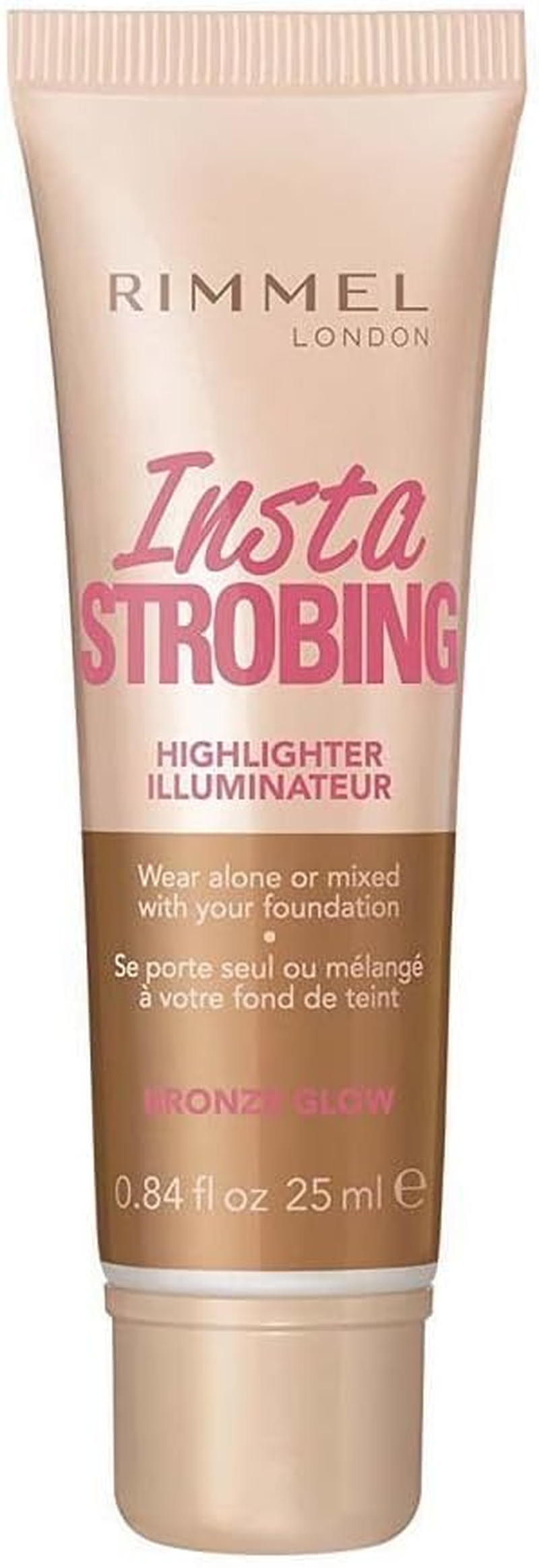 Rimmel London Insta Strobing Highlighter, Pink Glow, 25Ml