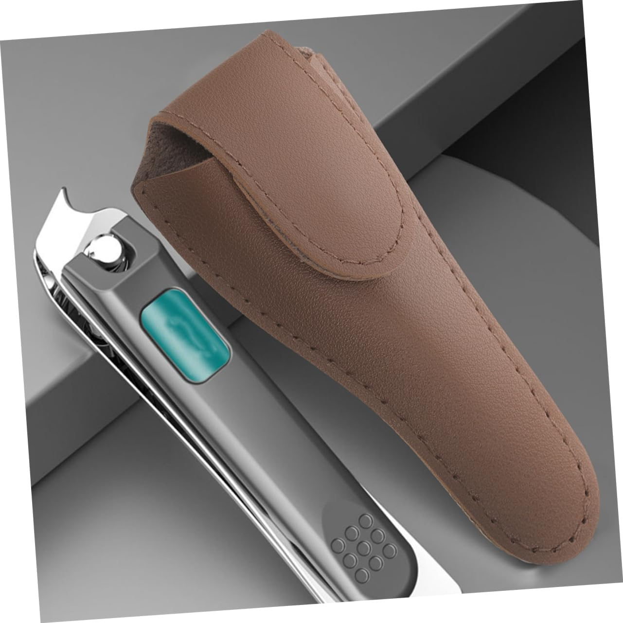 Ipetboom 4Pcs Pu Nail Scissors Holder Cuticle Clipper Protectors Manicure Pedicure Tool Cover for Toenails Manicure Supplies