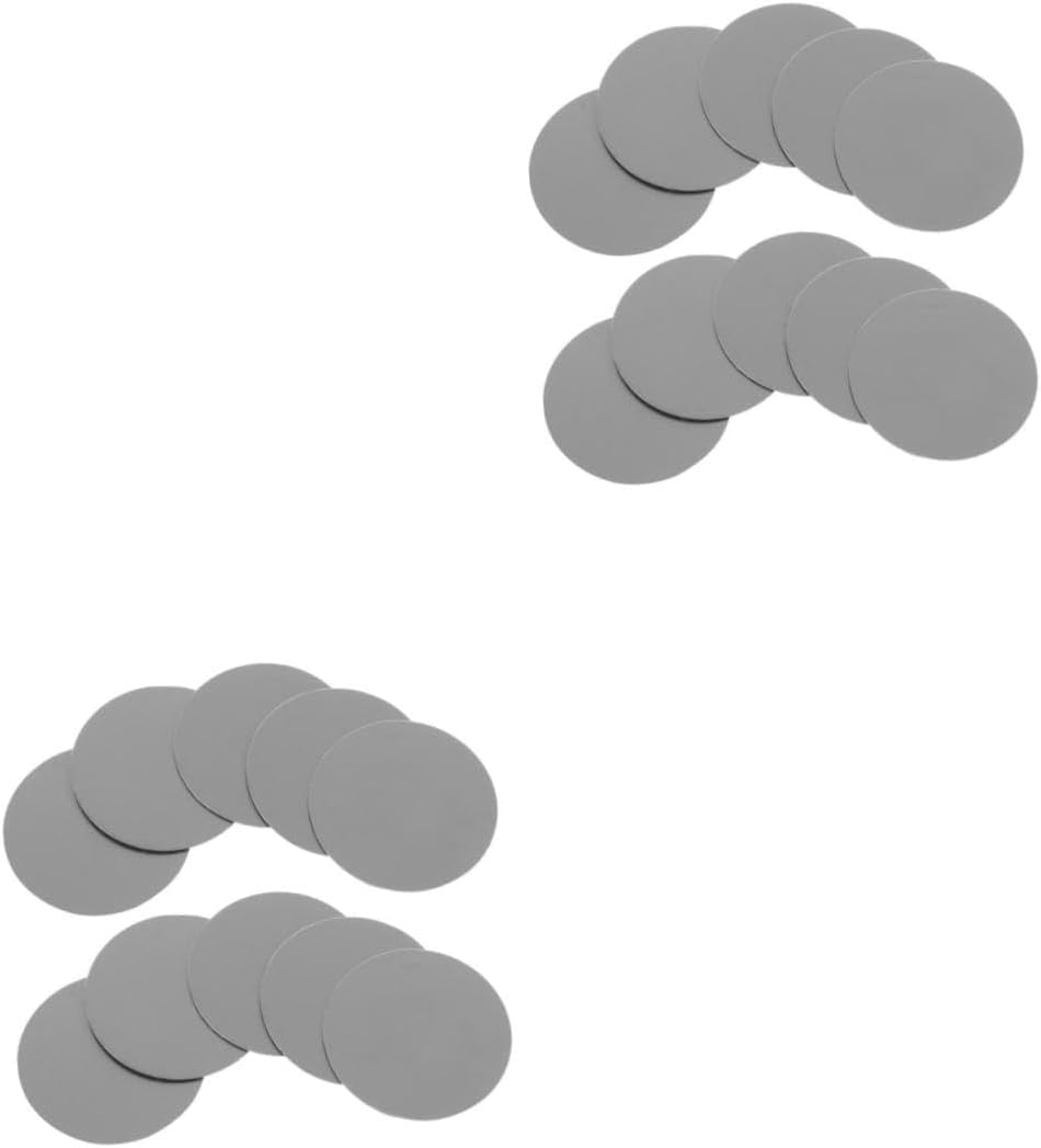 Angoily Metal Plate for Cell Phone, 30Pcs round Car Mount Magnet Holder with Strong Adhesive Sticker, Cell Phone Holder Pink, Universal Metal Plate Kit