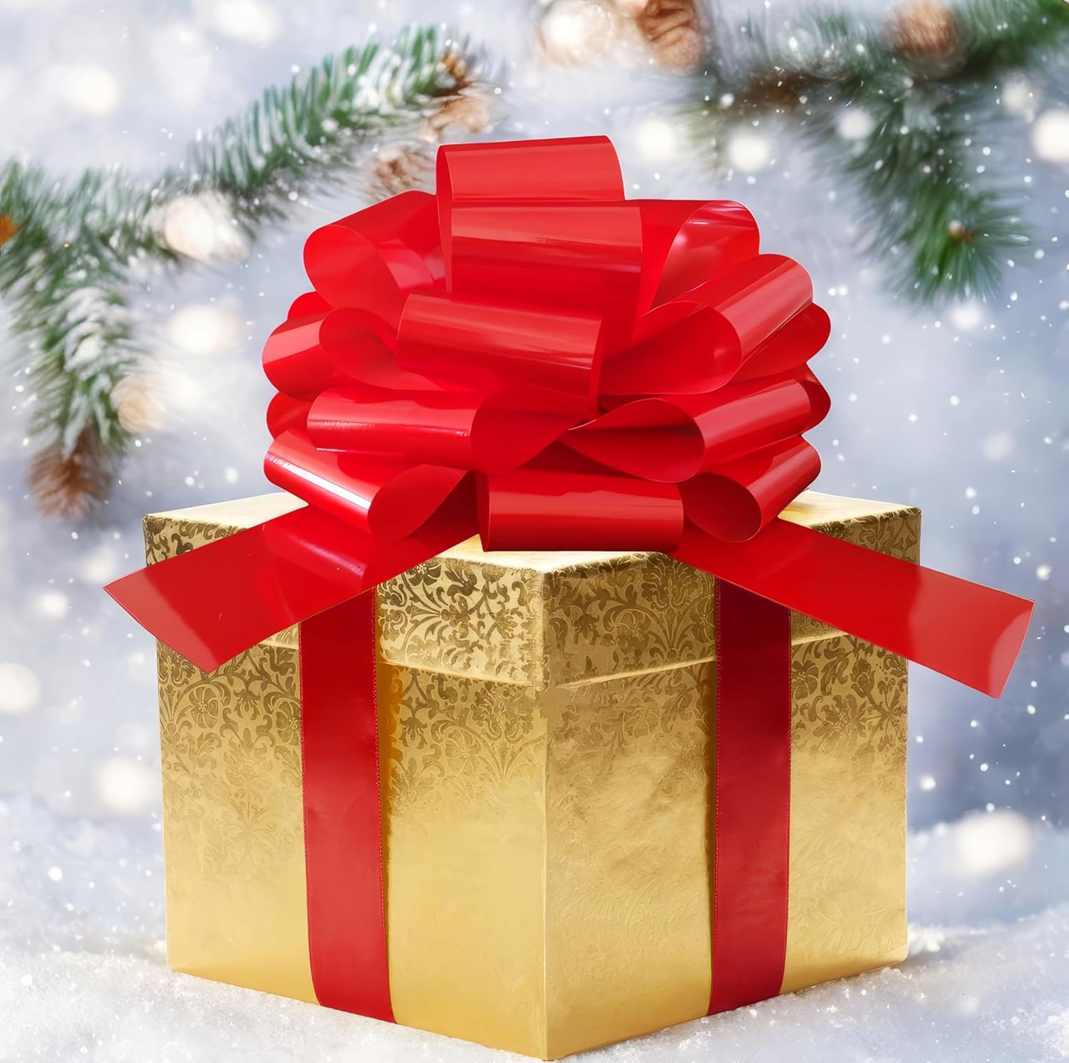 Jefyghe Big Bows 12 Inch Big Red Bows for Gift Wrapping Car Decorated Birthday Party and Valentine'S Day Decorations image number 4