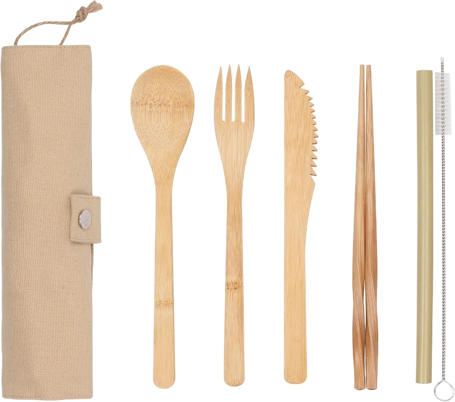 White Magic Eco Basics Reusable Bamboo Cutlery Set image number 3