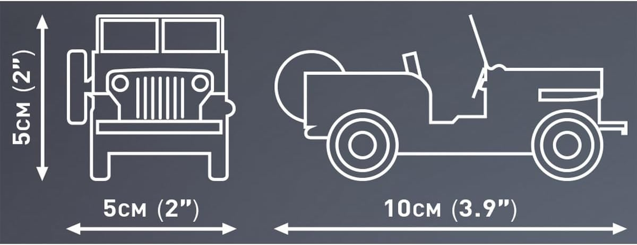 COBI Jeep Willys CJ-2A (Green)