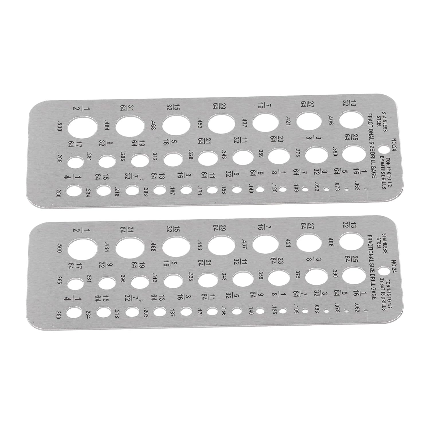 Haofy Bohrer Bitmessel Metrically Imperial Stainless Steel 29 Hole Tool 2Pcs for Mechanical Index for Construction Workers image number 6