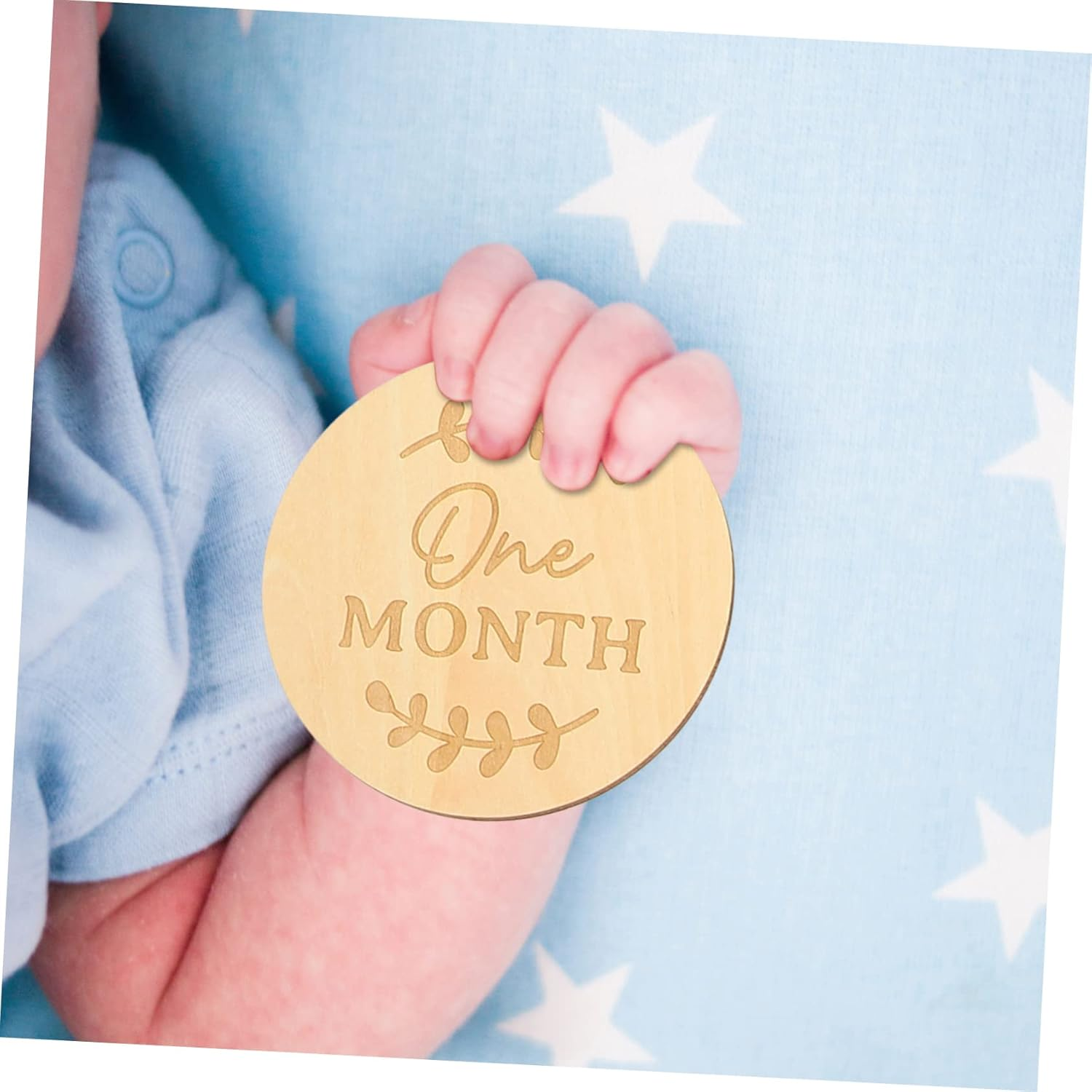 Cabilock 13Pcs Wooden Milestone Sign Monthly Cards Cartoon Marker Newborn Supply Boy Girl Milestone image number 4