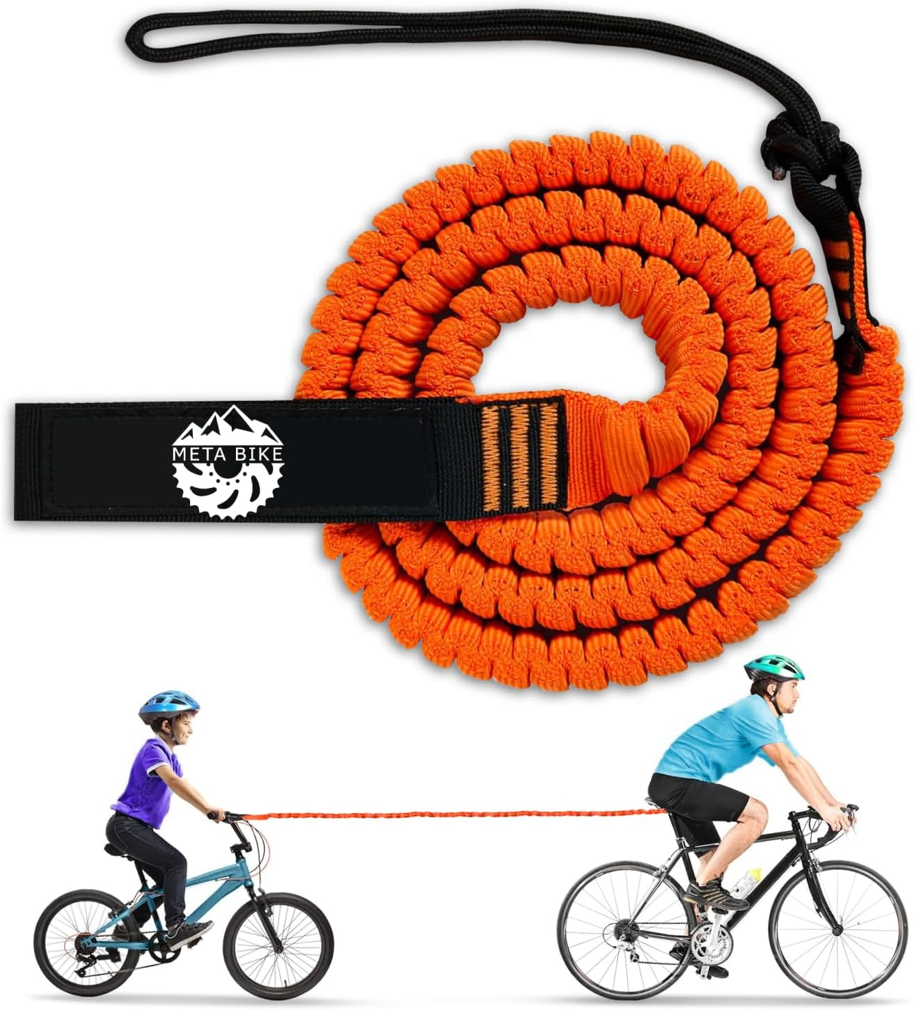 Meta Bike Towkid Bicycle Tow Rope for Children, 2.5 M Tow System, Pull Rope, Traction Rope Pull System Children & Adults, Children'S Bicycle Mountain Bike E-Bike Woom MTB image number 4