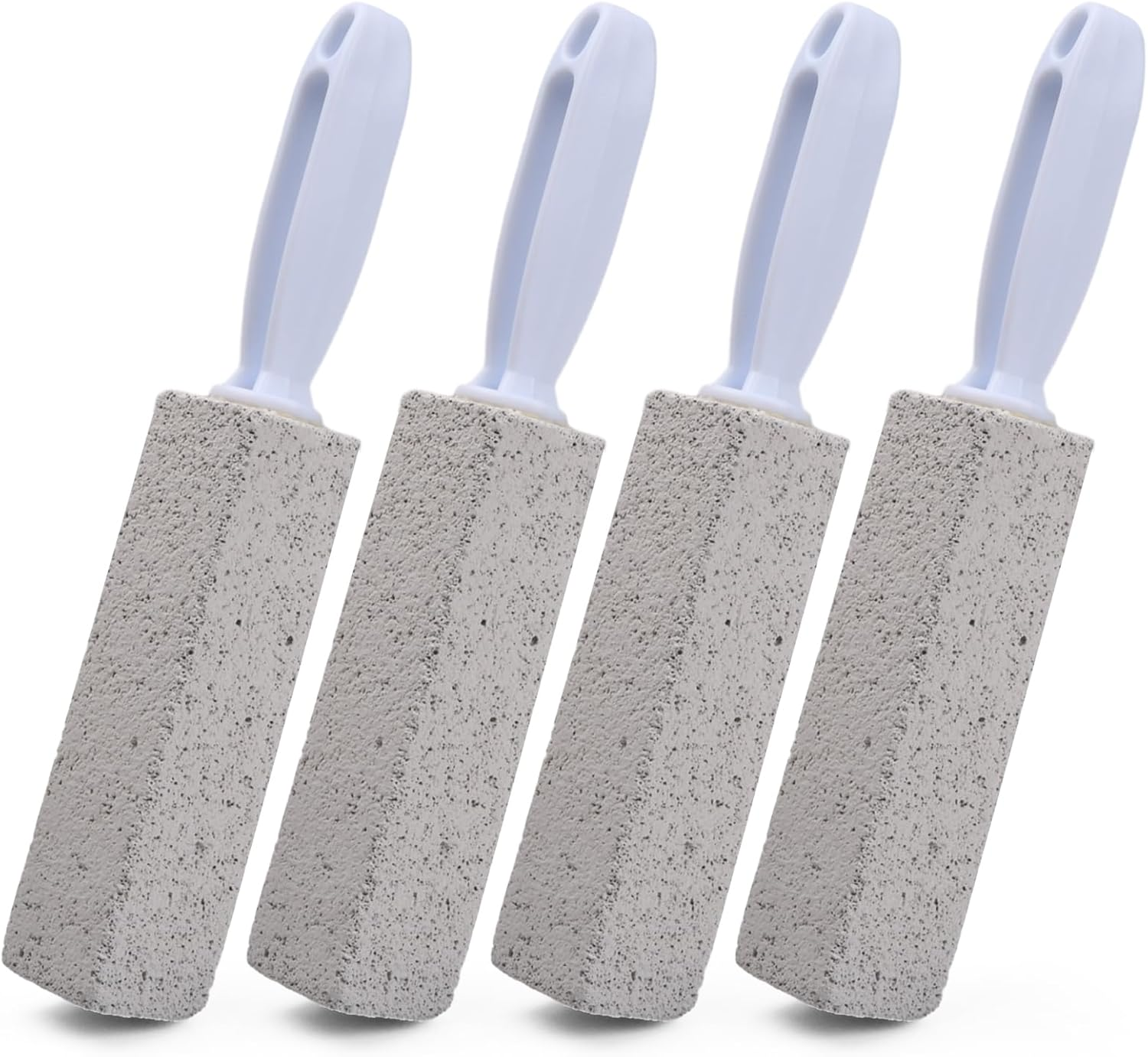4 Pieces Pumice Stone Cleaning Stone with Handle, Pumice Stone Toilet Cleaner, Pumice Stone for Toilet, Pumice Stone Foot Care, Grill Cleaning Stone, Cleaning Stone for Toilet Kitchen Shower Bathroom Sink image number 4