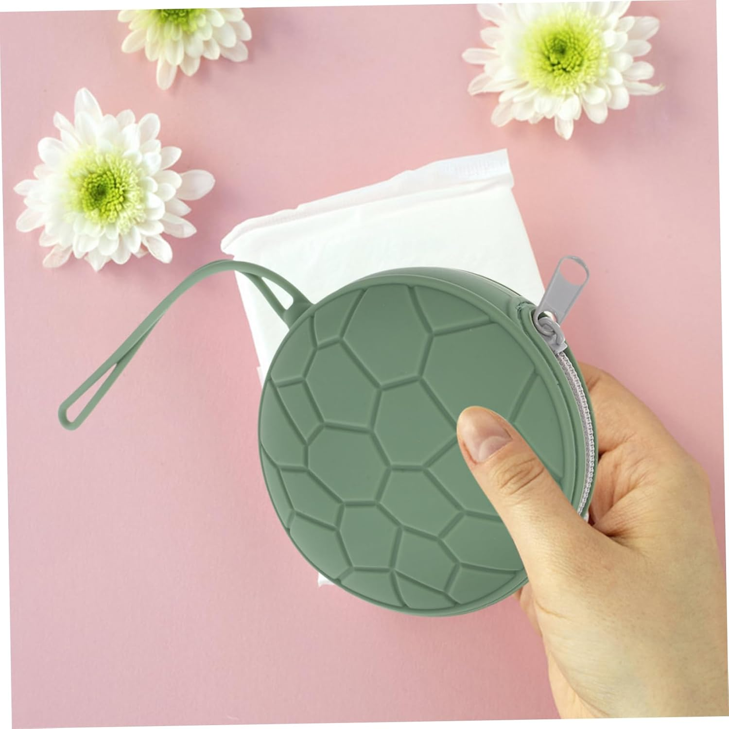 SEWOART Silicone Pouch Bag for Leakproof Case Organizer Women Toiletries Bag for Men Period Kit for School image number 5