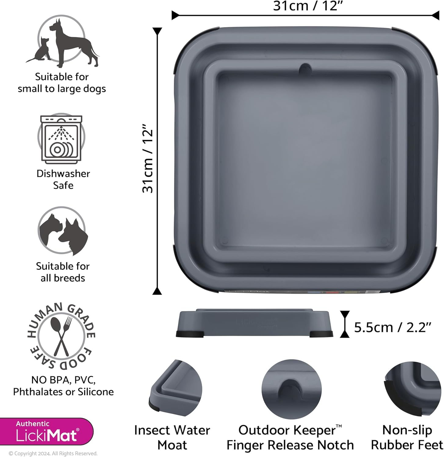 Lickimat Outdoor Keeper - Elevate Your Lickimat Experience, Extend to Full Feeder for Cats and Dogs - Innovative Design for Enriched Mealtime Fun image number 2