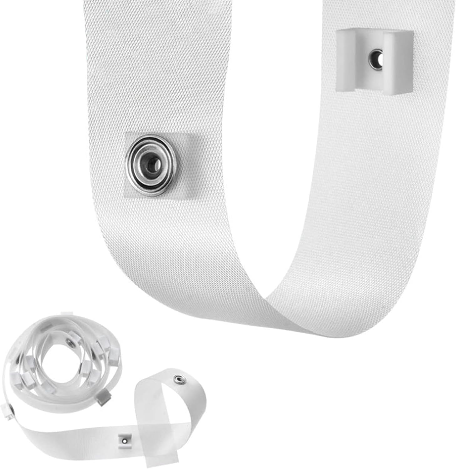 2 Pack RV Clear Glide Tape Set - 1/2 Inch Glides, 72 Inches Each - Smooth Drapery Ring Glide Tape A115 for Effortless Curtain Movement image number 1