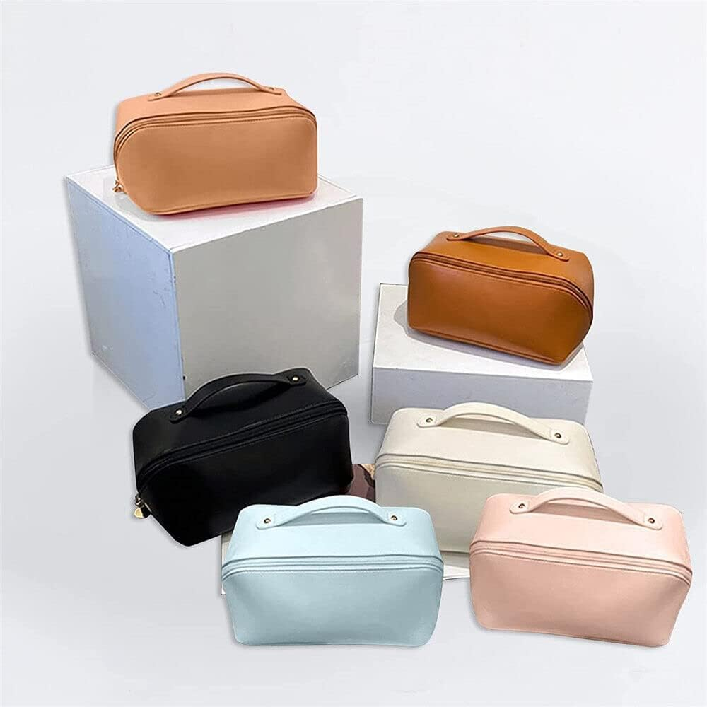 Clothing, Shoes & Accessories Luggage & Travel Gear Accessories Travel Accessories Toiletry Bags (Brown) image number 4