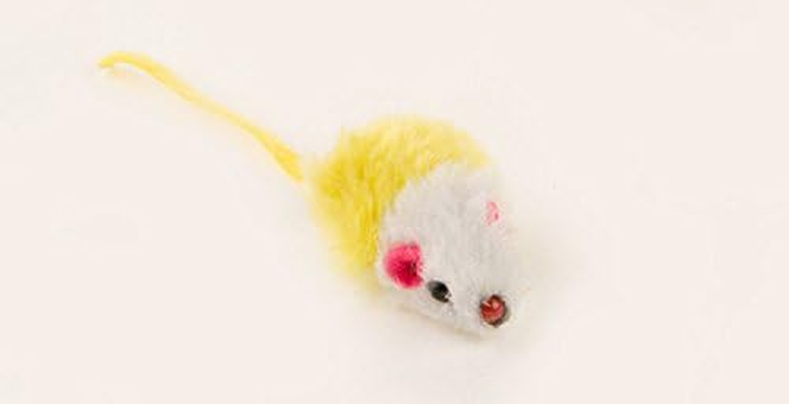 Play Fur Mice Cat Toys ? Mixed Bag of 10 Play Mice with Rattling Sounds ? 4 Color Variety Pack of Catnip Toy image number 2