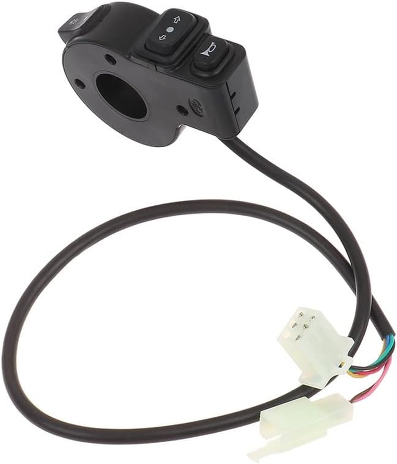 Brake Fog Light Switch for 22Mm Dia Handlebars Motorbike 3 In1 Motorcycle Switch Electric Bike Scooter ATV Quad Light Turn Signal Horn On/Off Button image number 5
