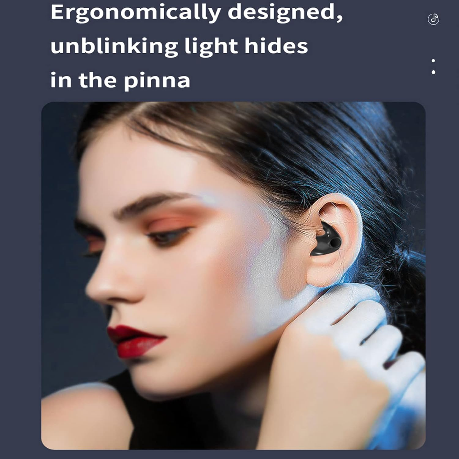 Xmenha Mini Headphones Bluetooth Invisible Wireless Headphones for Small Ears with Noise Cancelling Sleep Headphones Noise Cancelling In-Ear Headphones for Sleeping Wireless Sleep Headphones image number 1