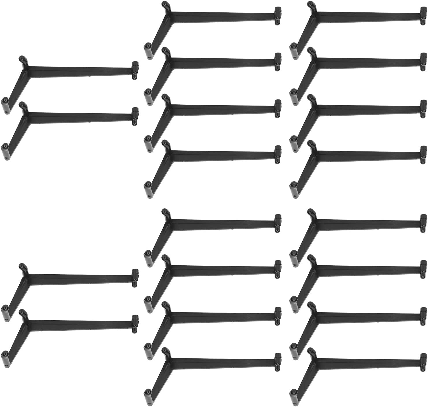 Eulbevoli 20Pcs Fruit Branch Spreader, Pressureresistant High Hardness Plastic Tree Branch Limbspreader, Appletress Branches Support, Branch Bend for Gardening Black image number 2