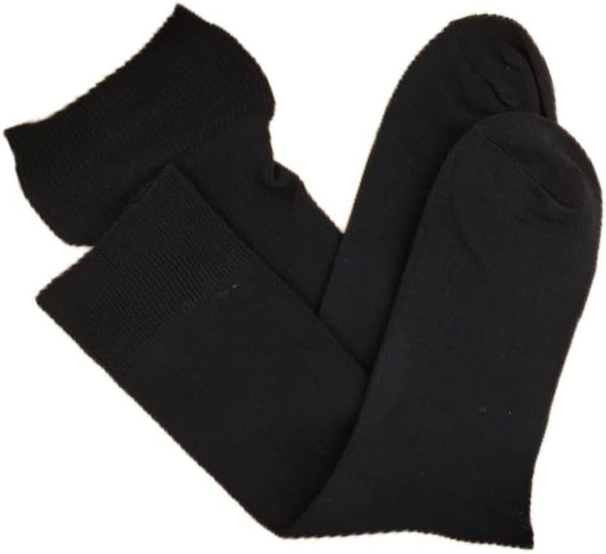 6 Pairs Mens MEN Bamboo Medical Circulation Diabetic LOOSE TOP SOCKS Size 6-11 AU - White image number 4