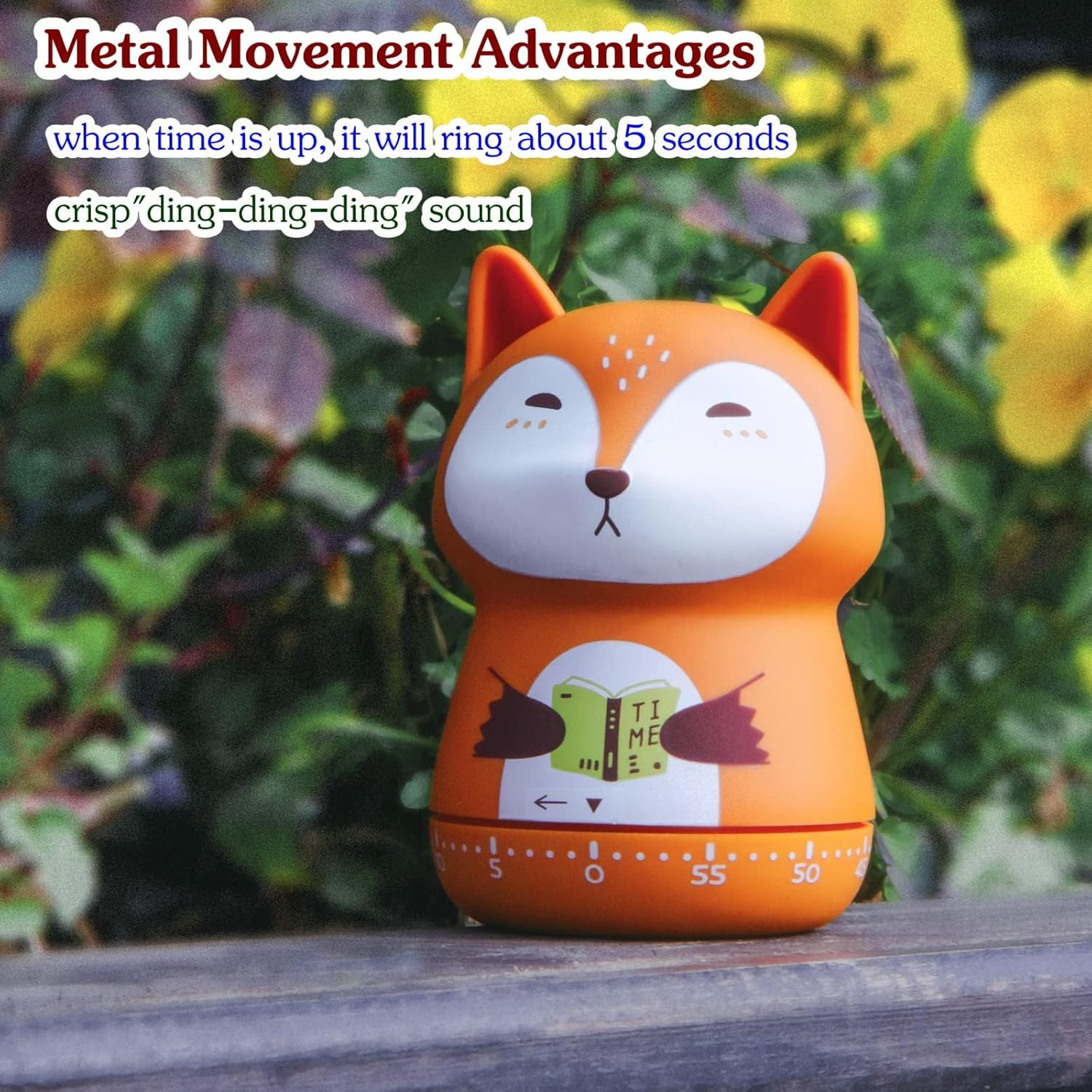Mechanical Kitchen Timer, Cute Animal Timer for Kids, Wind up 60 Minutes Manual Countdown Timer for Classroom, Home, Study and Cooking