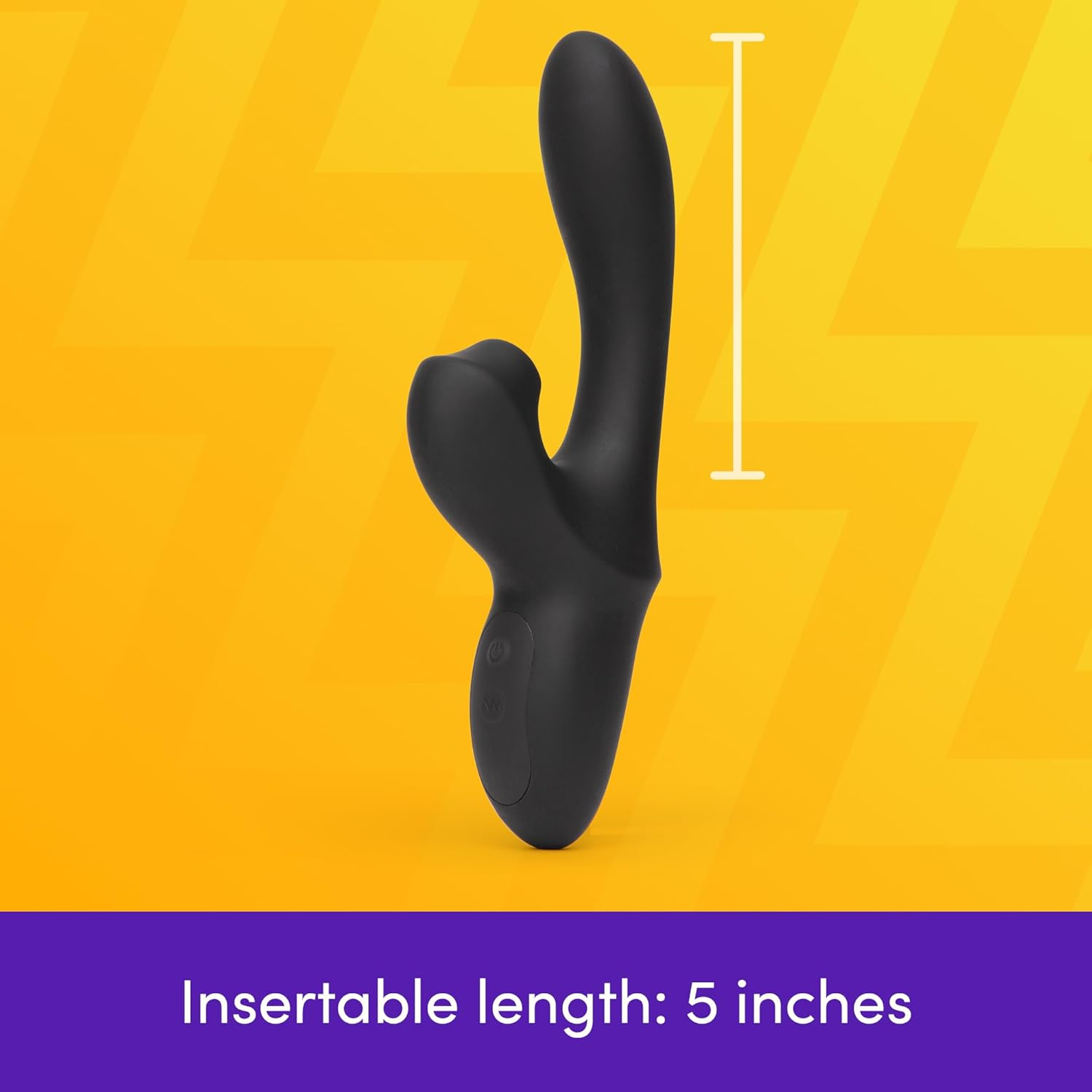 Lovehoney Dual Embrace Warming Clitoral Sucking Rabbit Vibrator Toy &ndash; 5 Inch Dual Stimulation G Spot and Clit Suction Stimulator - 7 Patterns & 3 Speed Adult Sex Toy - Rechargeable & Waterproof image number 5