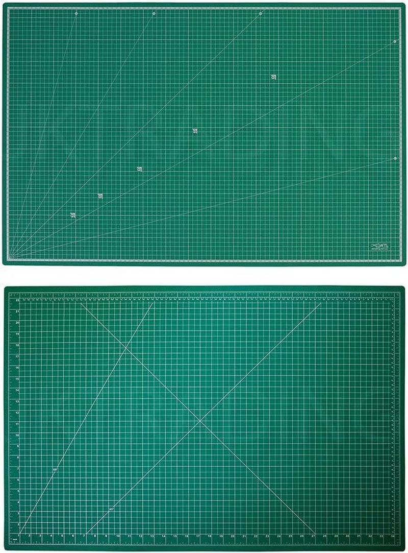 Self Healing Cutting Mat A1-60X90Cm, Improved PVC, 5Ply, 2 Side Prints, Metric and Imperial, Green - Cutting Mats for Crafts, Quilting - Large Cutting Mat for Sewing, Rotary Cutting Mat image number 5