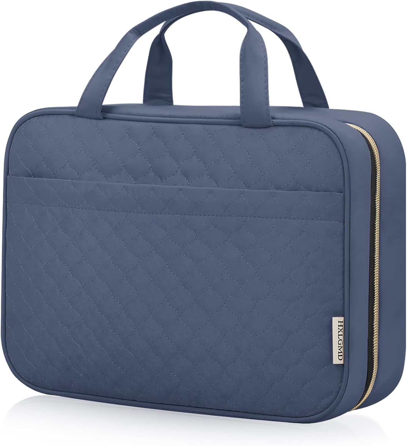 HXLGMD Travel Toiletry Bag with Hanging Hook, Rosewood, Medium