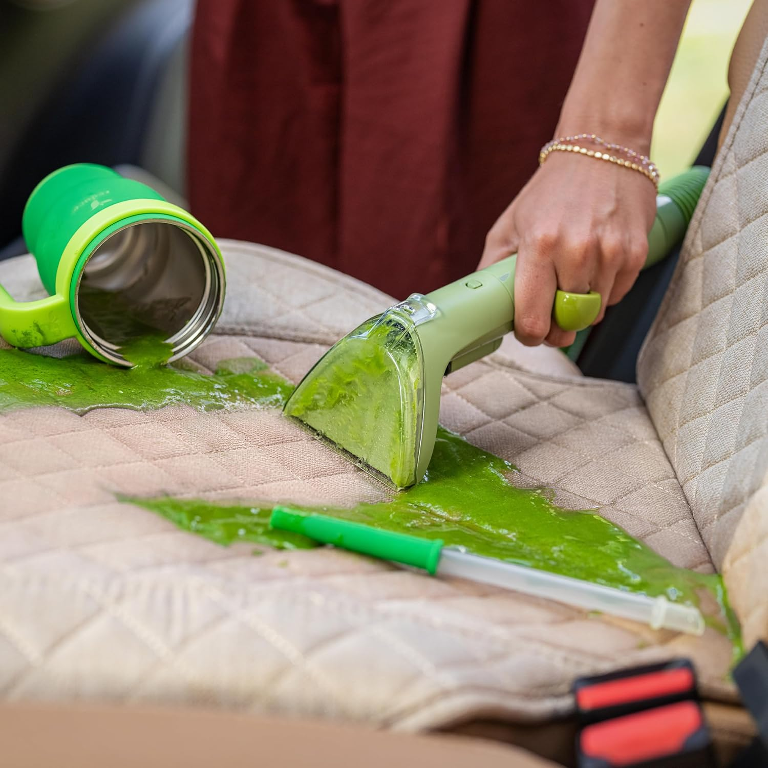 BISSELL Little Green Multi-Purpose Portable Carpet and Upholstery Cleaner, Car and Auto Detailer, with Exclusive Specialty Tools, Green, 4098F