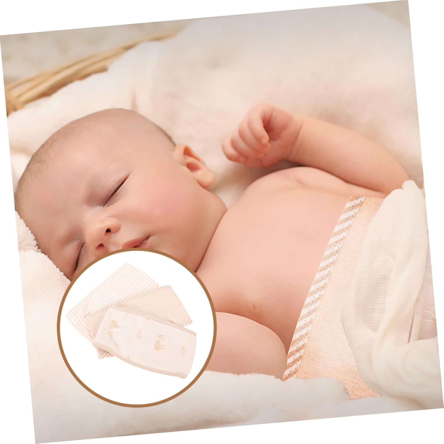 6Pcs Maternity Belly Bands Supports Cotton Belly Band Umbilical Cord Comfortable Skin-Friendly Pregnancy Seat Bump Strap image number 4