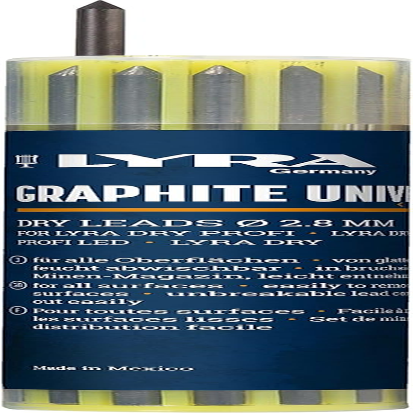 Lyra L4498003 LYRA DRY Blister Refill Set Filled with 12 Universal Graphite Refill in 2B image number 1