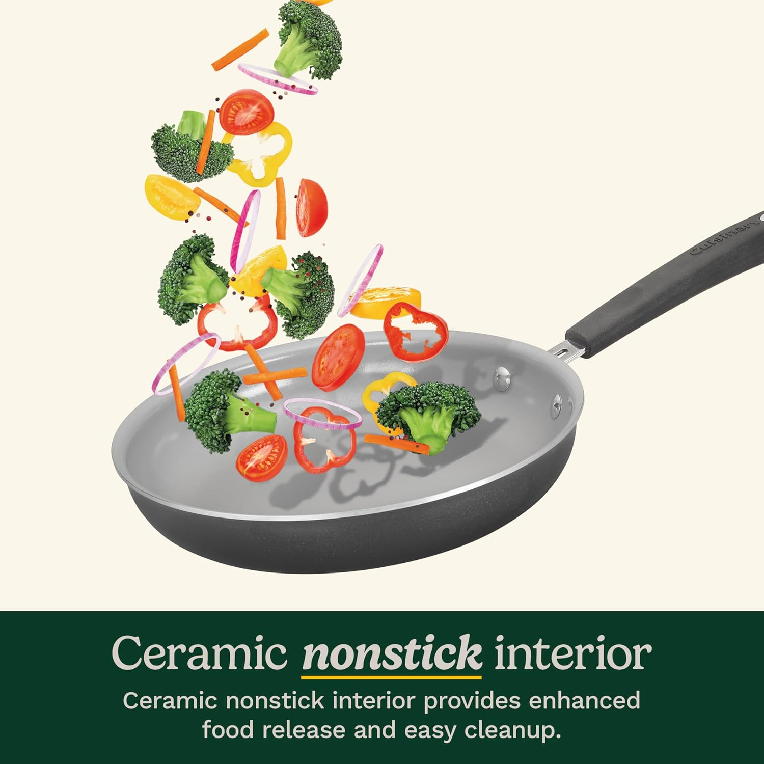 Cuisinart 11-Piece Nonstick Cookware Set, Ceramica XT, Black, 733-30H image number 3