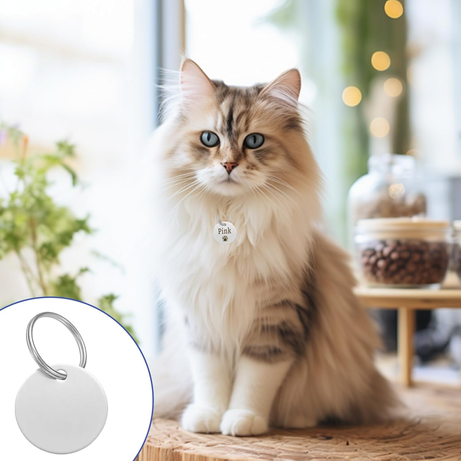 YUDAWN Pack of 24 Stainless Steel Blank Pendants, Key Ring Blanks Dog Tags, Dog Tags, Punching Blanks for Round, Rectangular, Heart-Shaped Charms, Necklace, Bracelets, DIY Making Kit image number 1