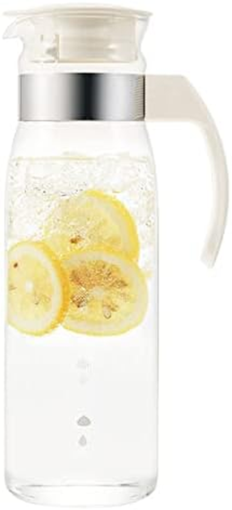 Hario Slim Water Jug with Handle, 1400Ml, White,Off-White image number 6