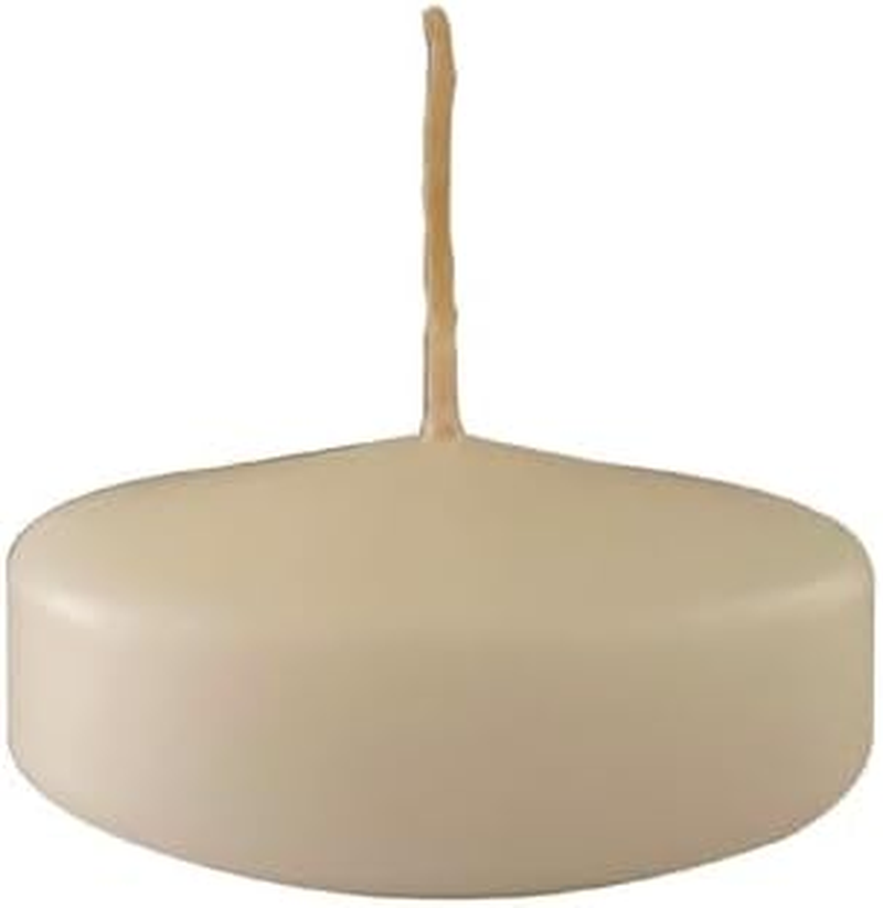 Pack of 28 Floating Candles - Diameter 5 Cm - 5.5 Hours Burn Time - Ivory Colour - Cereria Di Giorgio image number 2