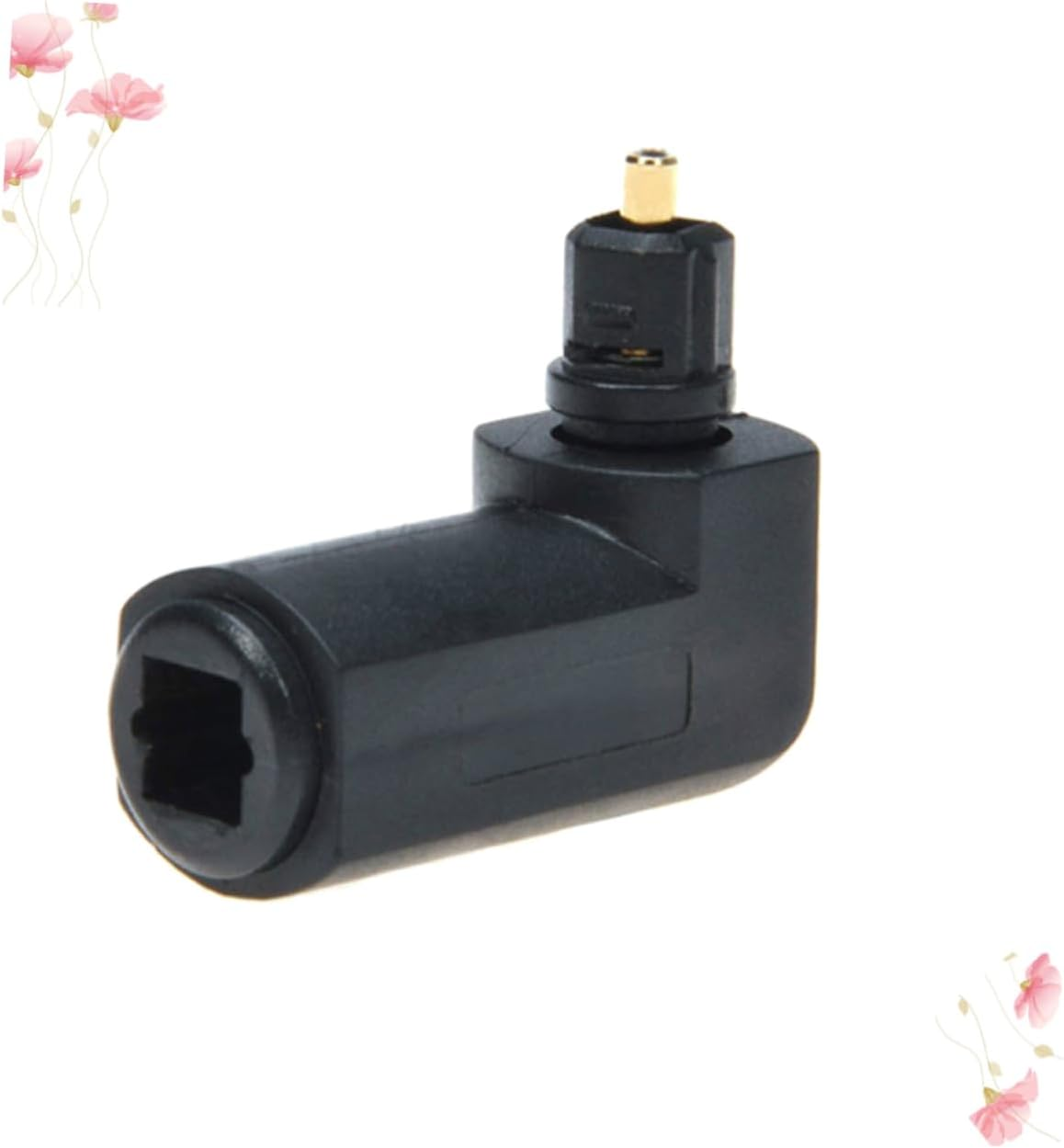 5-Pack 90-Degree Fiber Optic Adapter Male to Female Audio Connector for Home Theater and Sound Systems image number 6