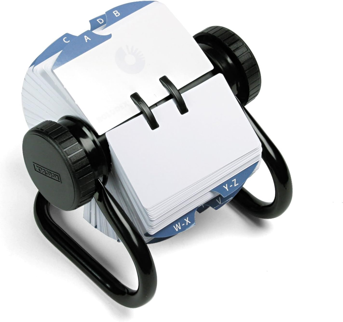 Rolodex&reg; Mini Classic Rotary Card File, 1 3/4" X 3 1/4", 250 Cards, Black image number 1