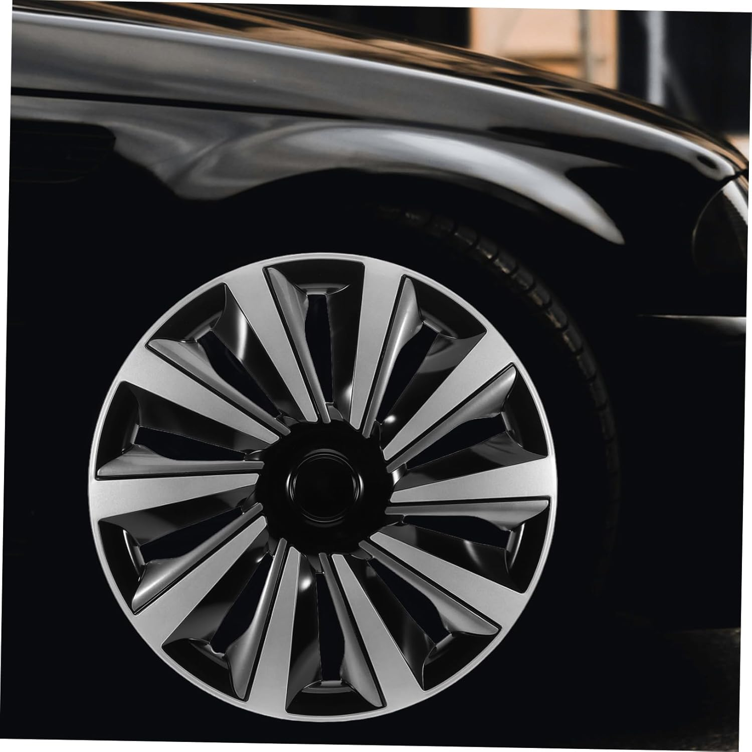 FELTECHELECTR Car Wheel Rim Hub Caps Center Hub Covers for Wheel Trim Easy Fit Durability