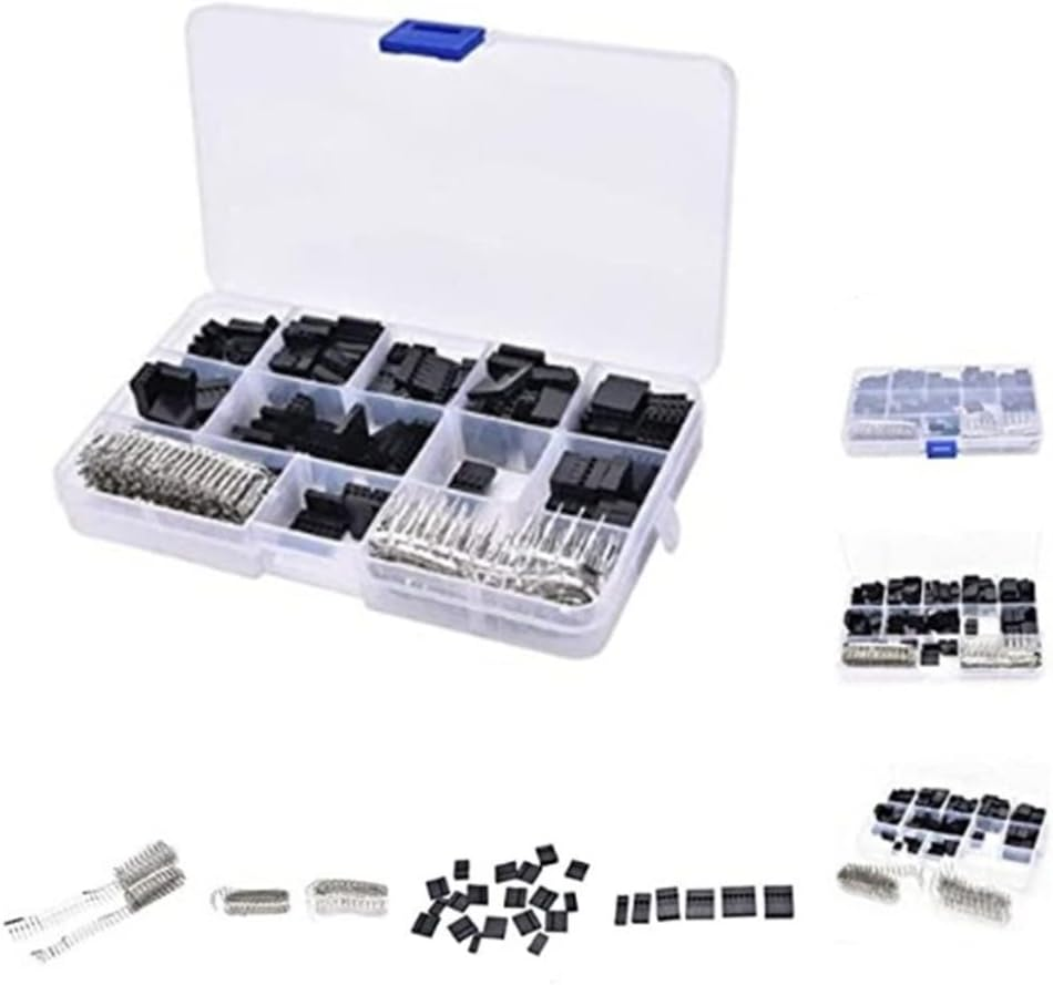 Poemtian 620Pcs 2.54Mm Dupont Jumper Head Connector Shell with Terminal Kit Plastic Connectors image number 4