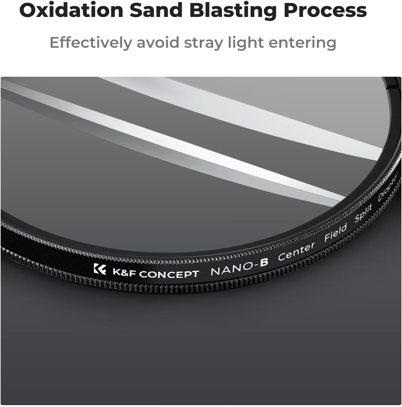 K&F CONCEPT 82Mm Center Field Split Diopter Effect Filter Keeps the Focus, Multi-Layer Coated Subjects Center Opening Focus Filter for Camera Lens image number 5