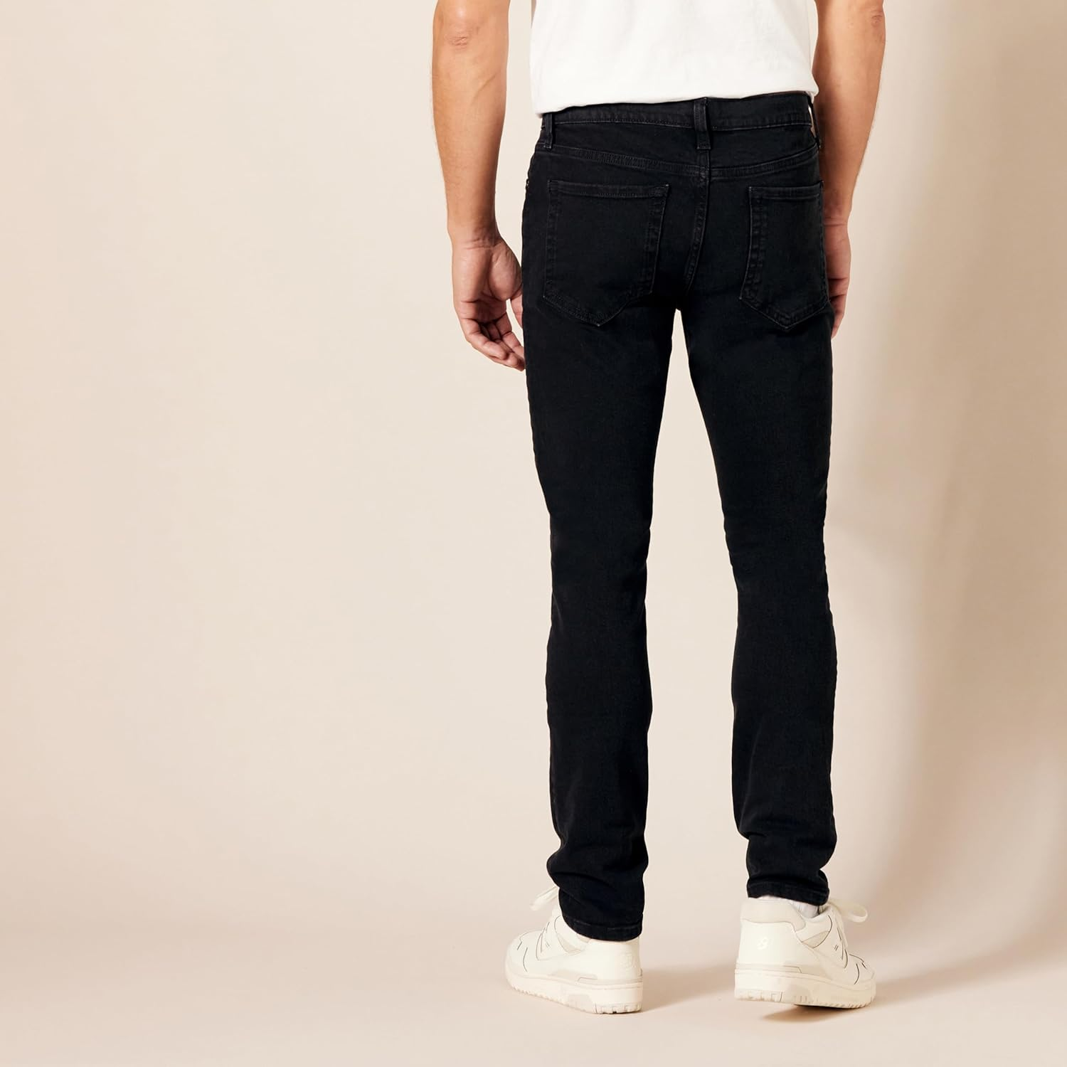 Amazon Essentials Men'S Skinny-Fit Stretch Jean, Washed Black, 33W X 32L