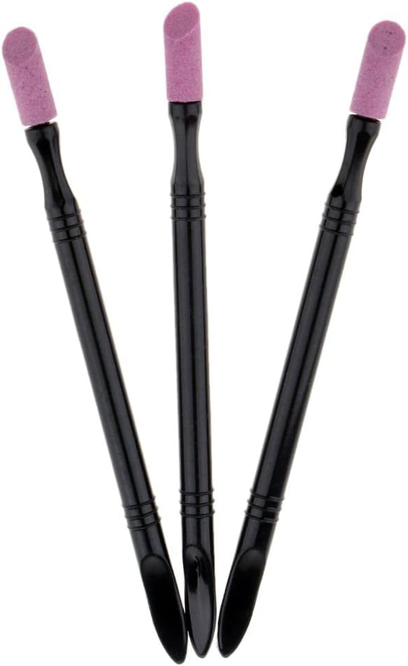 Cuticle Remover Pen Cuticle Pusher Cuticle Pusher with Quartz Stone Nail Art Tools Pack of 3 image number 4