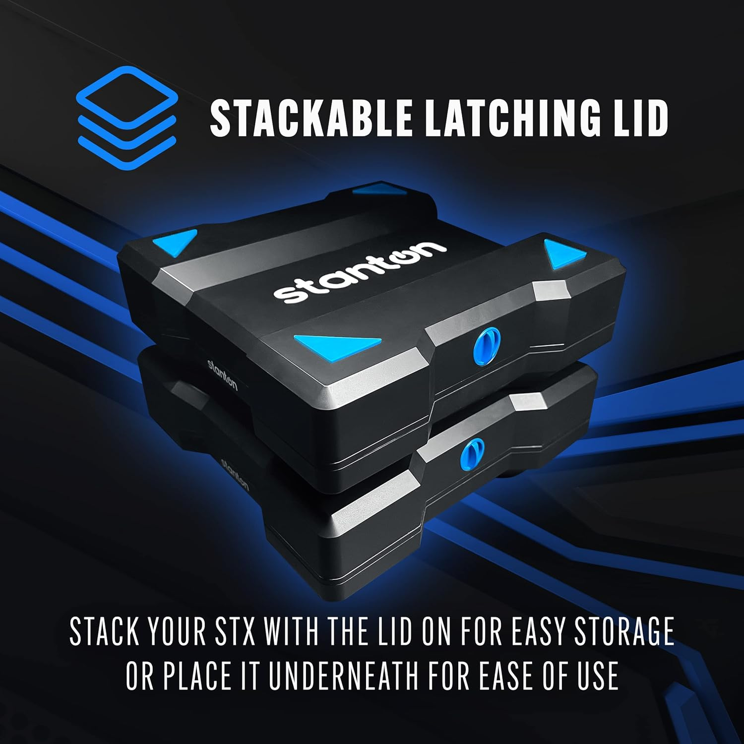 Stanton STX - Portable Scratch DJ Turntable with Innofader Nano Crossfader, Bluetooth, Pitch Slider, USB Recording, Speaker, 2 Rechargeable Batteries image number 4