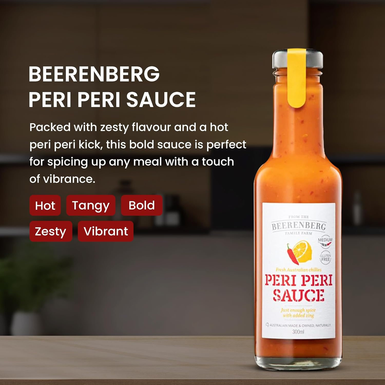 Gourmet Hamper, Luxury Gift Hamper with Hot Mustard, Peri Peri Sauce, Cheese Bites, Salted Chilli Macadamias, and Dark Chocolate