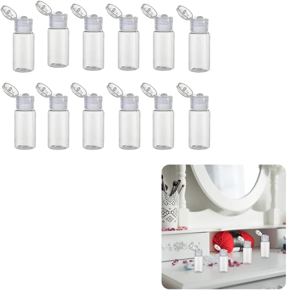 Plastic Sample Bottle Empty Clear Travel Bottles Comestic Containers 20Ml/0.67Oz 12PCS Travel Bottles Travel Containers Empty Clear Bottle Empty Bottle image number 1