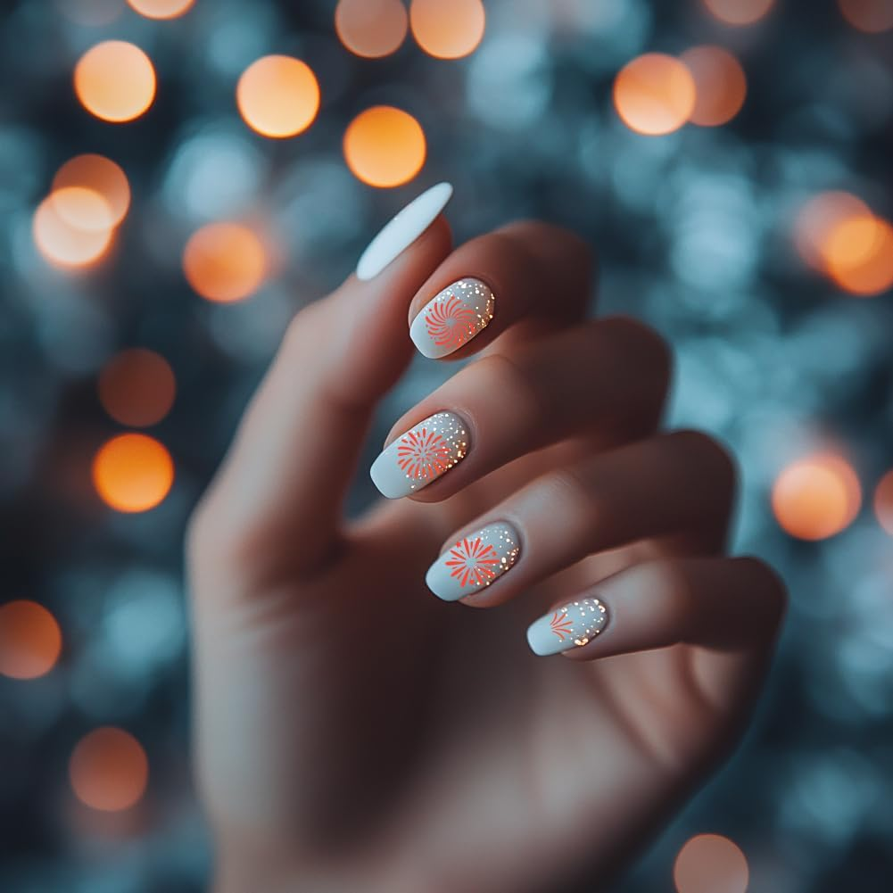 PH Pandahall 3Pcs Birthday Party Nail Stamping Plates Fireworks Pattern Nail Art Stencils Cake Number Manicure Art Templates Celebration Elements Nails Image Plates for Women Manicures Design Print image number 5