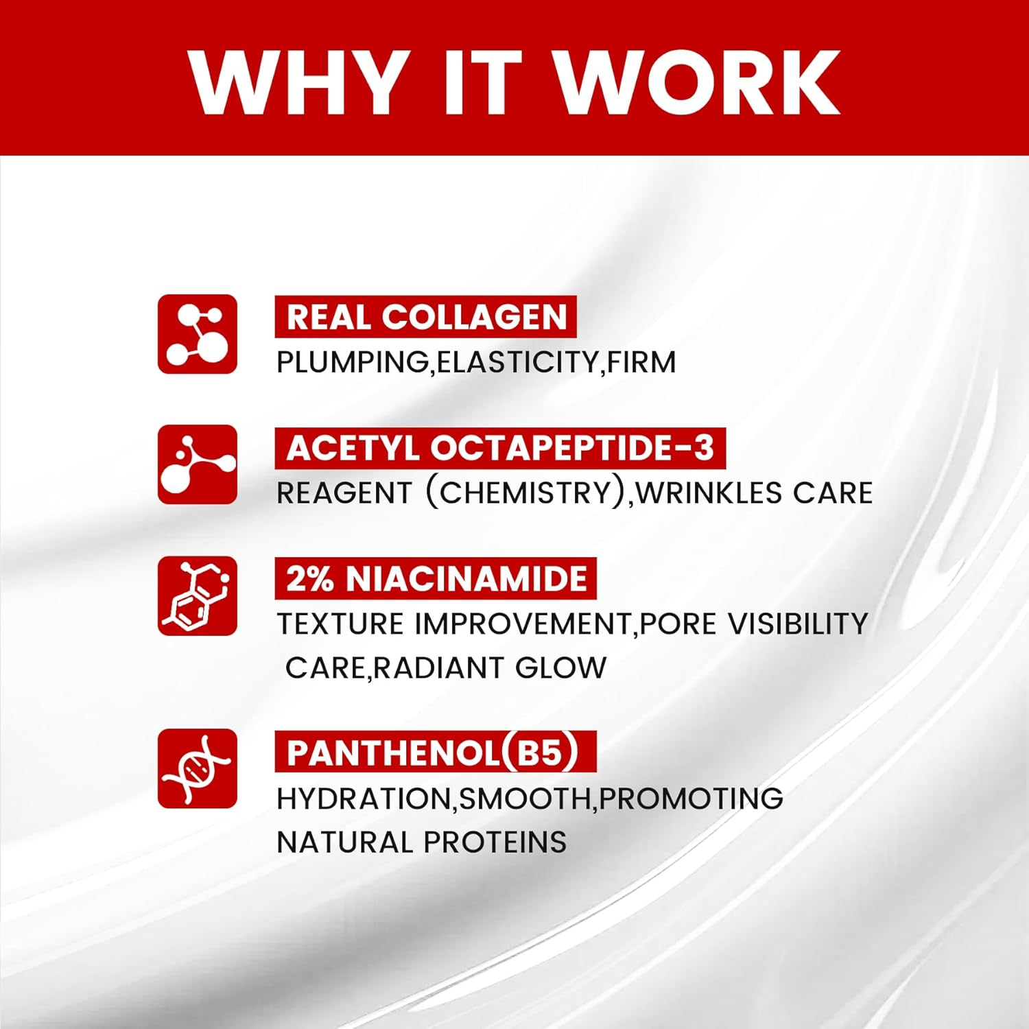 KISSIO Collagen Wrapping Mask Set,Enhance Serum and Peel off Facil Mask for Elasticity,Hydrating,Glowing and Plumping Skin,Face Mask with Collagen,Peptide and Niacinamide,Skin Care image number 4