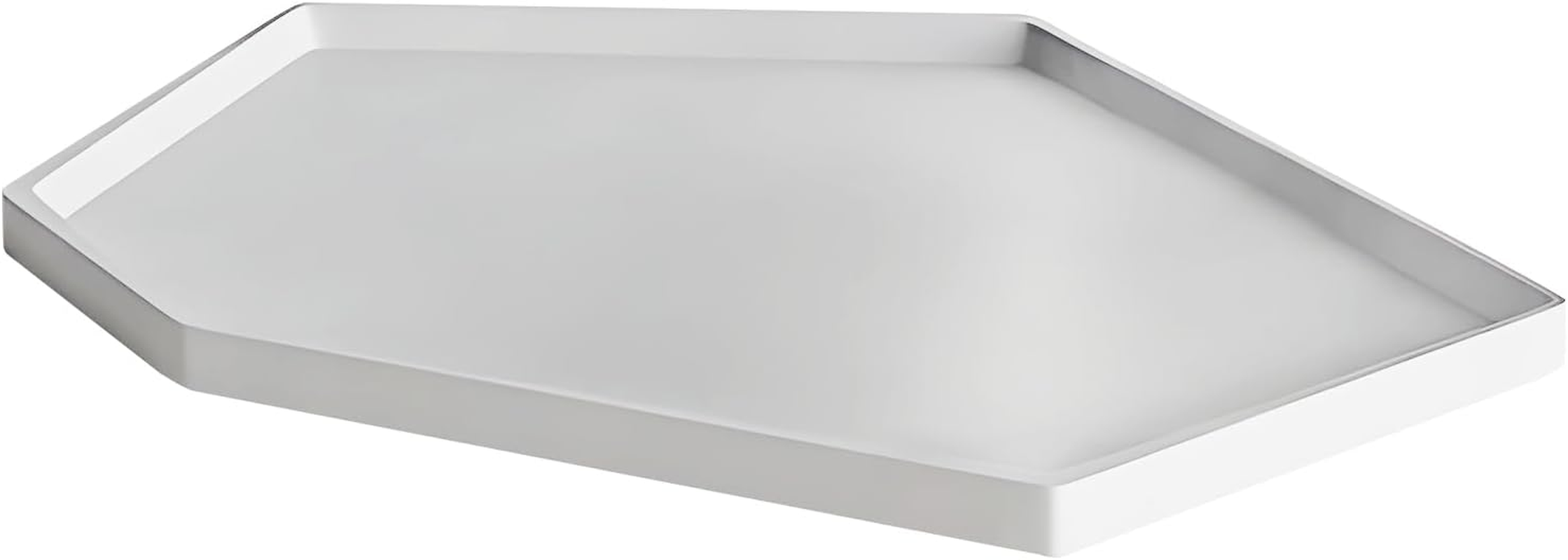 TAHITICA Concrete Serving Tray &ndash; Decorative Bathroom Tray, Modern Tray Decor and Coffee Table Decor Organizer for Watches, Perfume, Glasses, Jewelry & Keys, Stylish Entryway/Vanity Storage