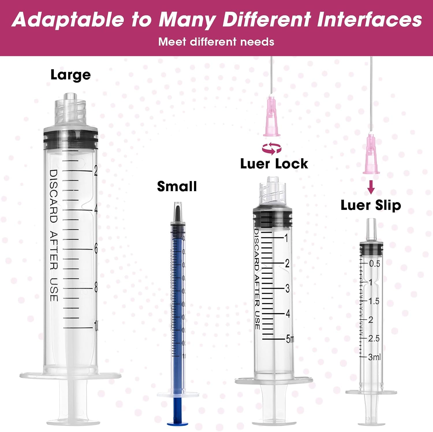 100 PCS 18G 1.5IN(38MM) Dispensing Syringe Needle,Stainless Steel Accessories,Scientific Measuring and Industrial Use,Individually Packed image number 4