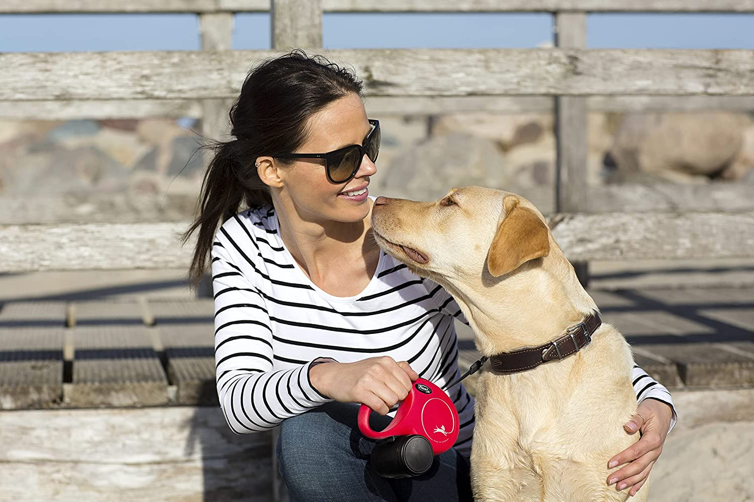 Flexi New Classic Cord Pink Small 5M Retractable Dog Leash/Lead for Dogs up to 12Kgs/26Lbs image number 2