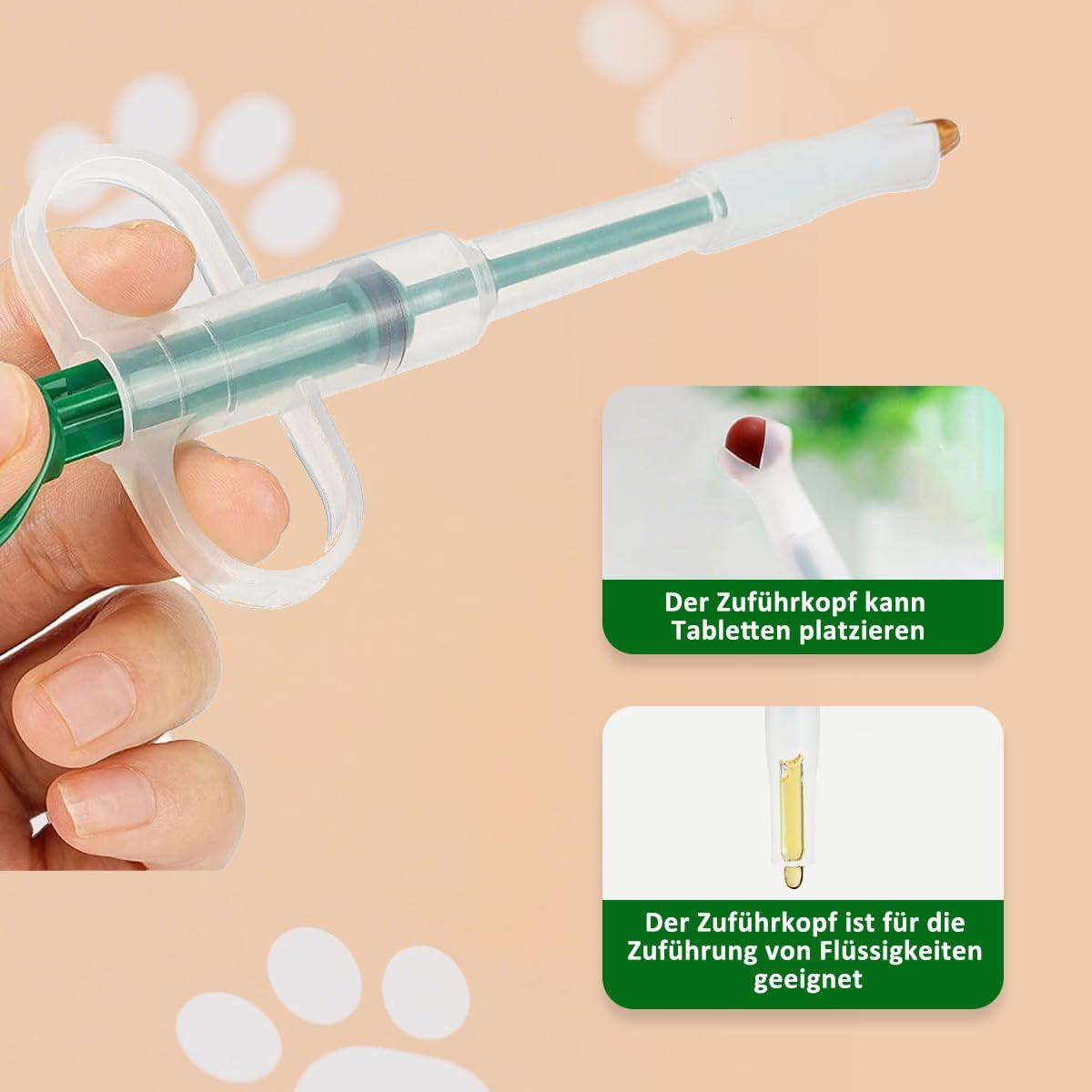 Mkemka Pack of 3 Pill Dispenser for Cats, Dogs Pet Tablet Feeder, Medicine Feeder, Cat Pill Assist Pet Pill Launcher, Reusable Pusher Tablet image number 4