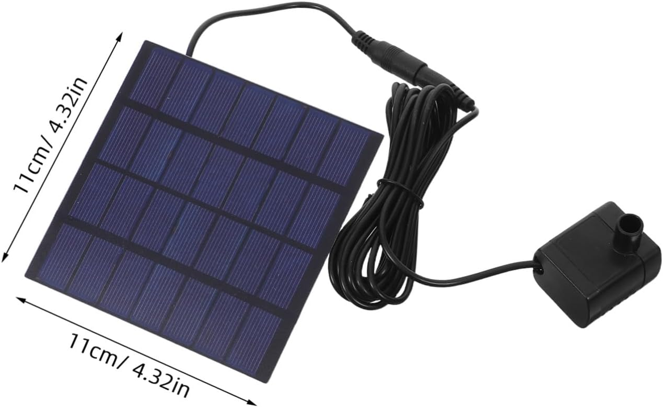 Solar Panel Fountain Kit Square Solar Pump with Water Recycling System for Outdoor Garden Patio Landscape image number 1